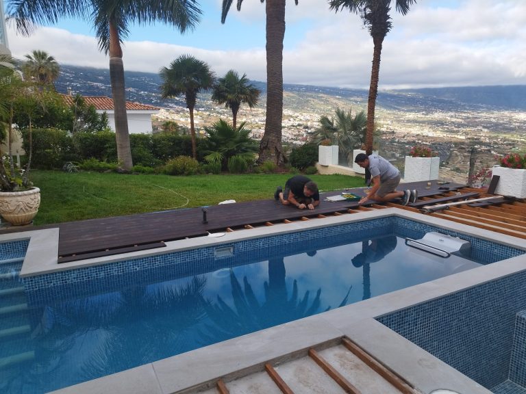 Terraza de bambú importada