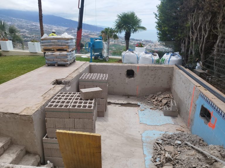 División del vaso para crear jacuzzi a medida