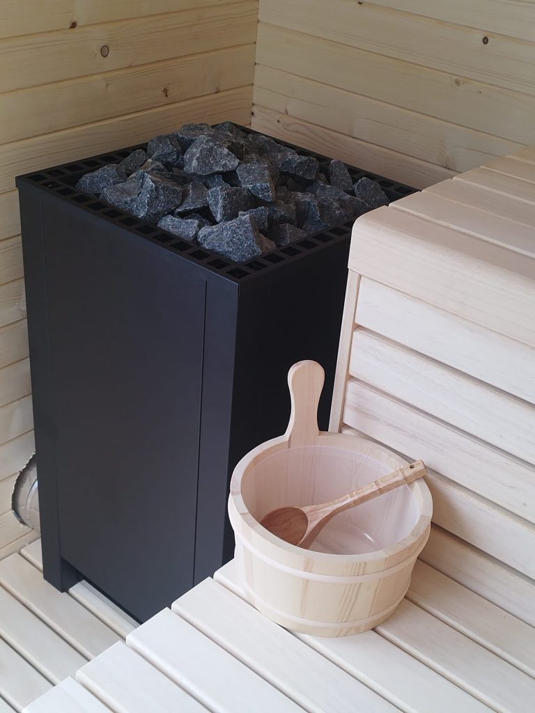 Interior del sauna a medida