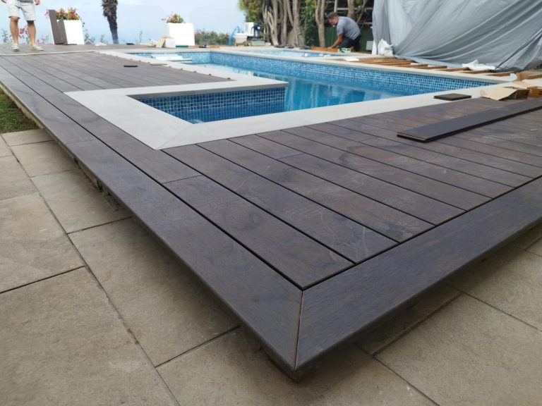 Terraza de bambú importada