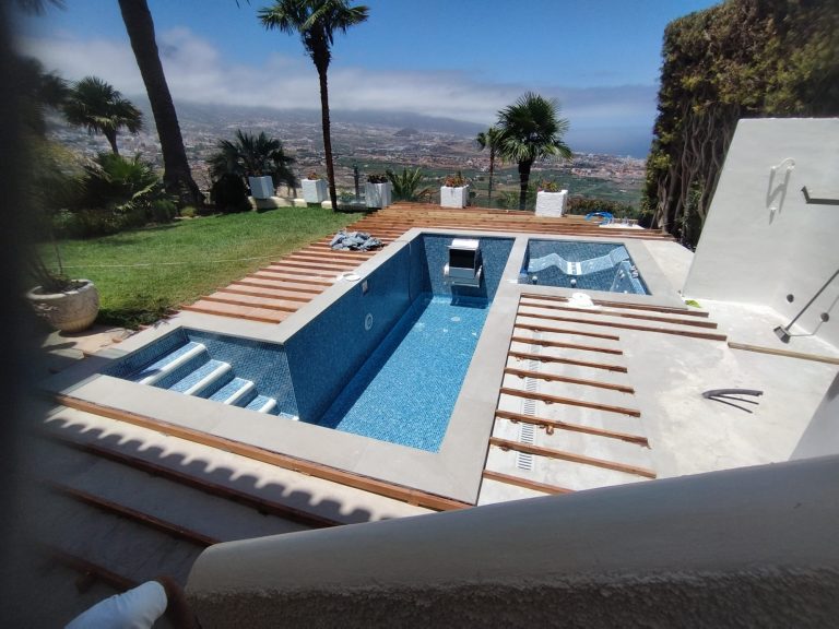 Terraza de bambú importada