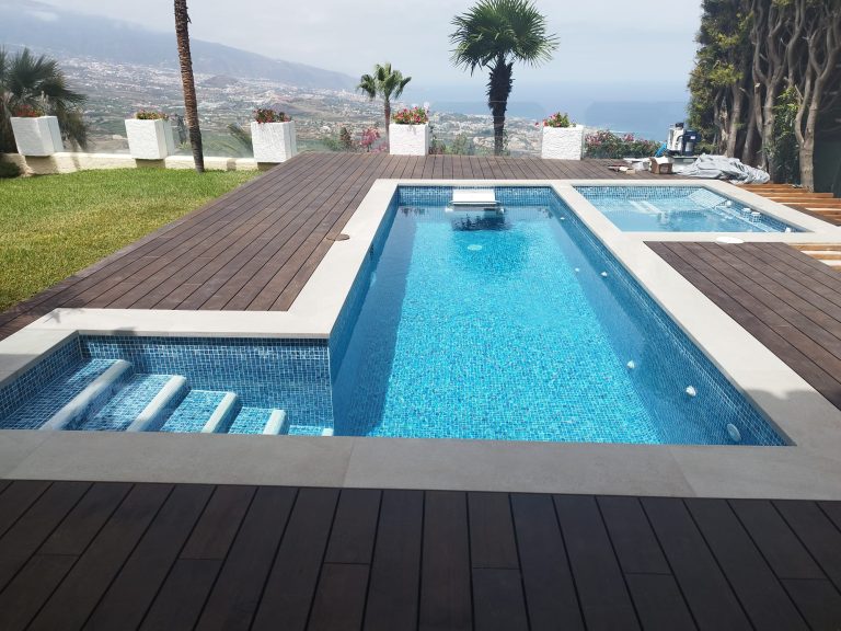 Terraza de bambú importada