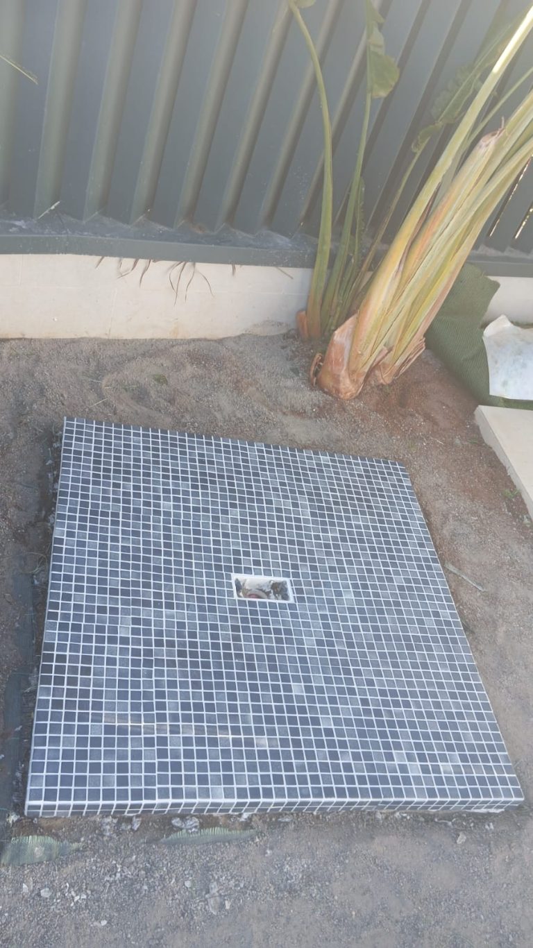 Plato de ducha exterior